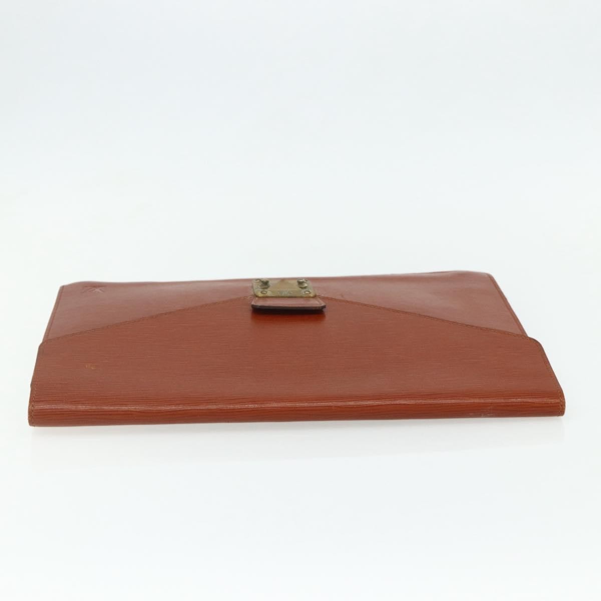 Louis Vuitton Porte-Documents Senateur Epi Leather Brown Leather Clutche & Pouche Bag (Pre-Owned)