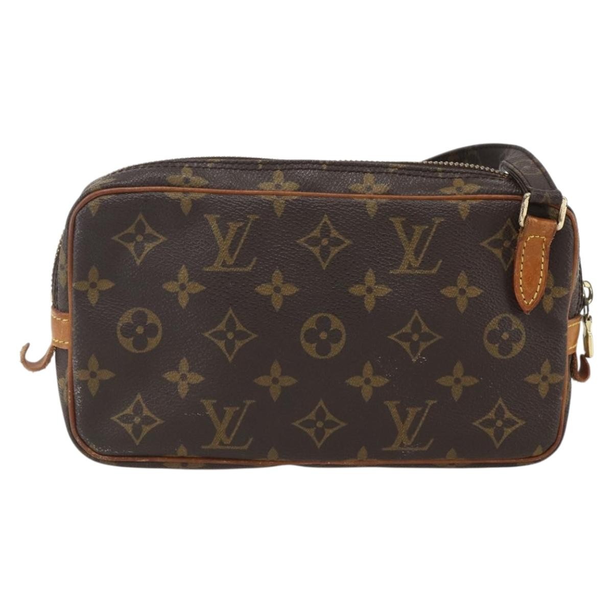 Louis Vuitton Pochette Marly Bandouliere Monogram Canvas Brown Canvas Handbag (Pre-Owned)
