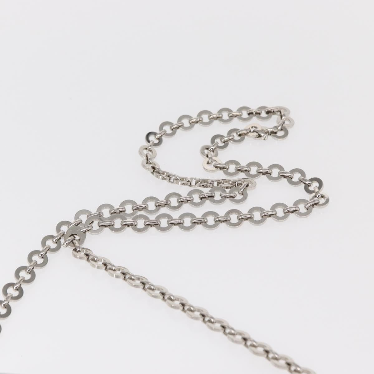 Salvatore Ferragamo Vintage Gancini Chain Leather Silver Stainless_Steel Shoulder Bag Bag (Pre-Owned)