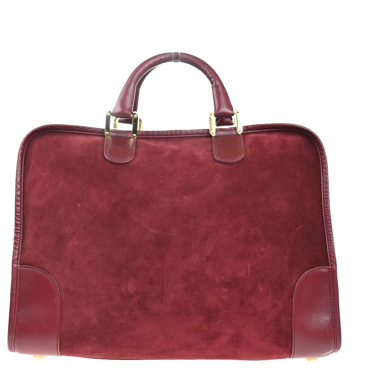 Loewe Amazona Suede Red Suede Handbag (Pre-Owned)