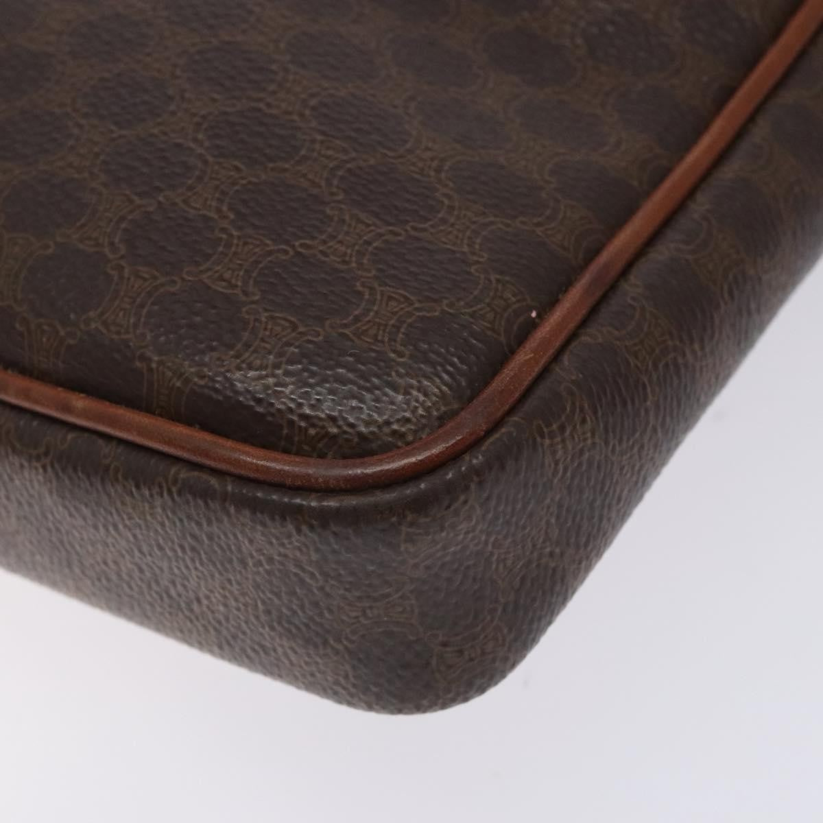 Celine Macadam Canvas Brown Canvas Clutche & Pouche Bag (Pre-Owned)