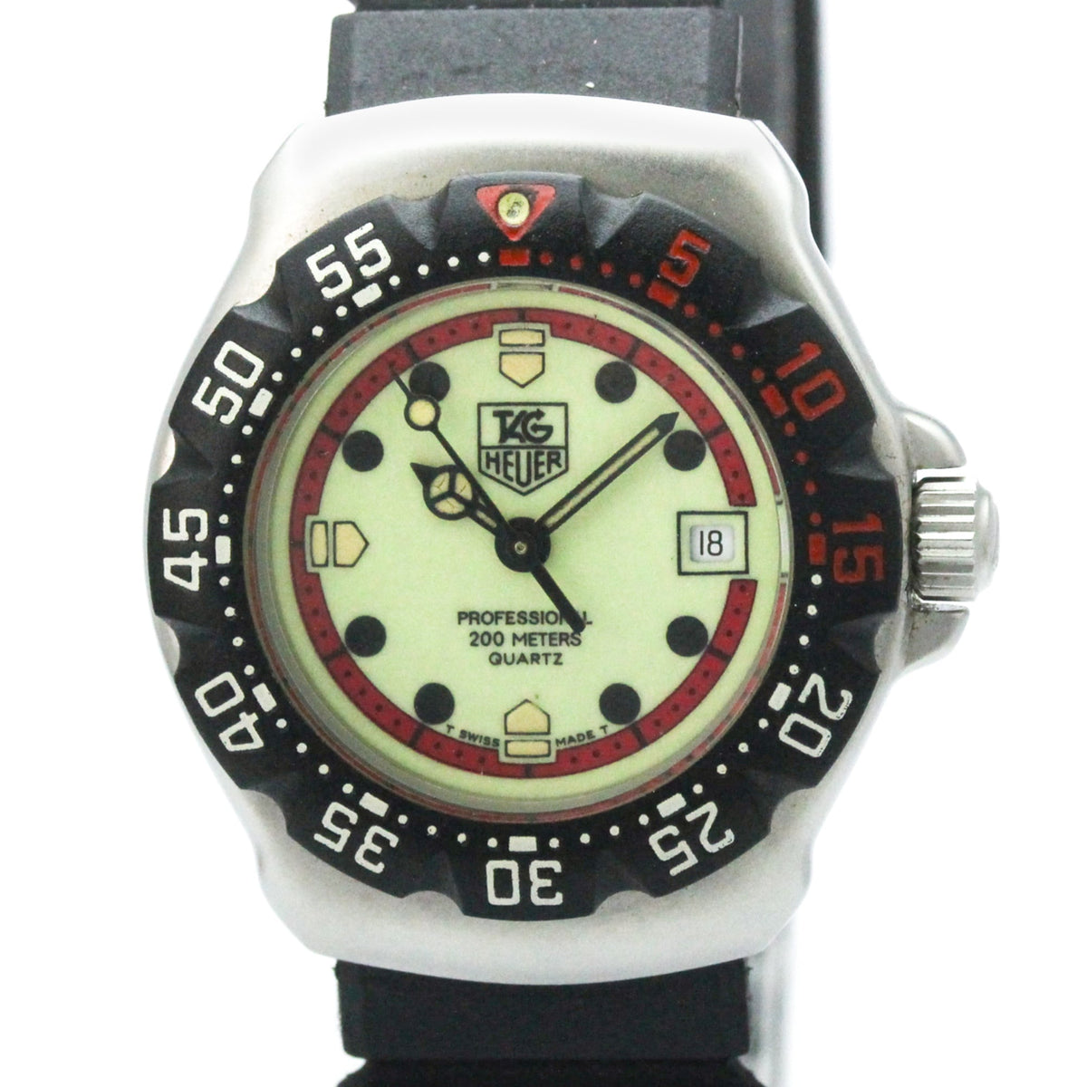 Tag Heuer Formula 1 Lady Stainless Steel And Rubber Watch (Pre-Owned)