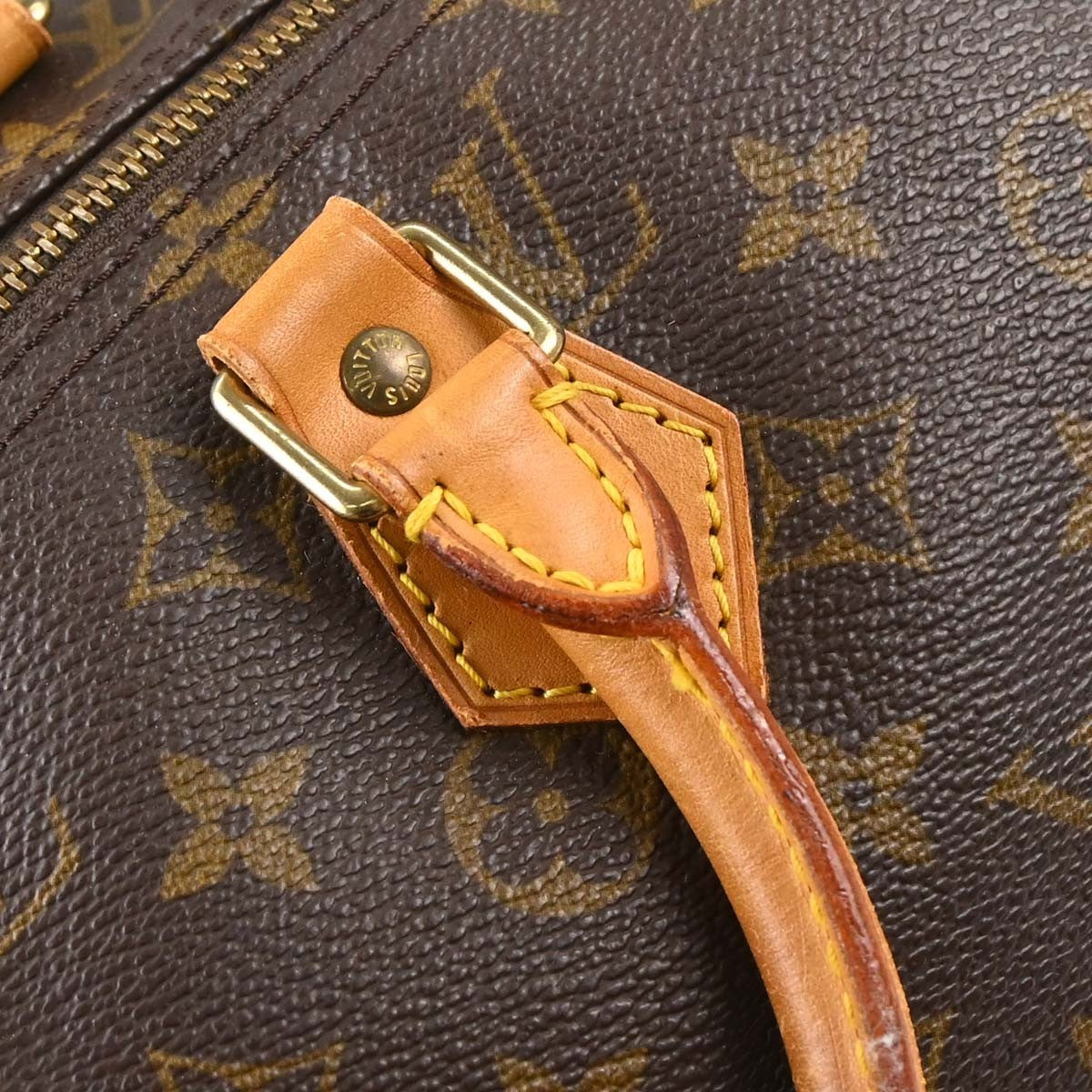 Louis Vuitton Speedy Monogram Brown Canvas Handbag (Pre-Owned)