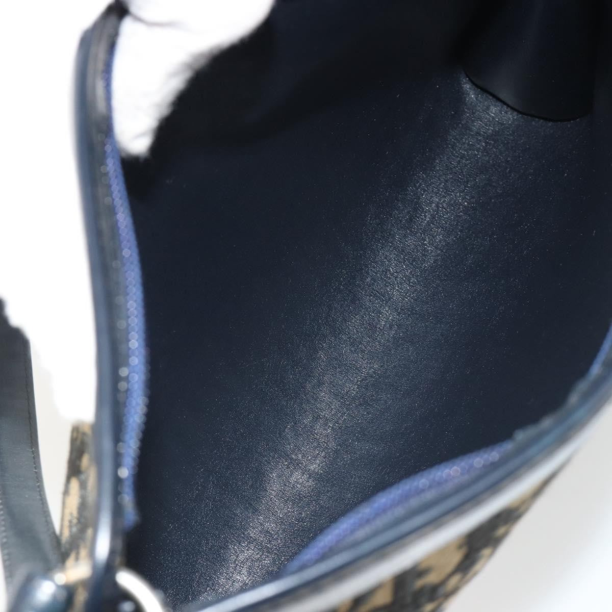 Christian Dior Vintage Trotter Canvas Navy Canvas Shoulder Bag Bag (Pre-Owned)