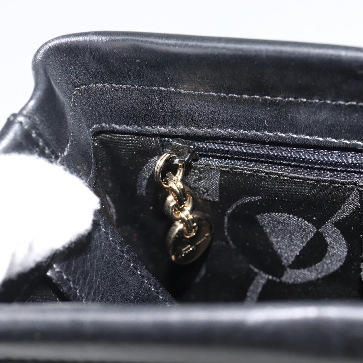 Salvatore Ferragamo Vala Leather Black Leather Shoulder Bag Bag (Pre-Owned)