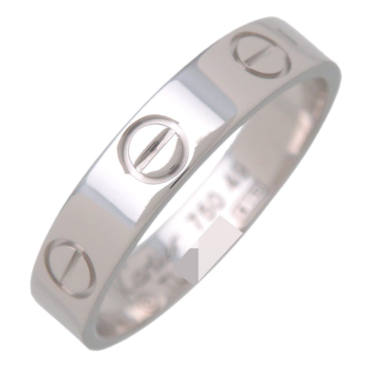 Cartier Love Band 18K White Gold White White_Gold Ring Jewelry (Pre-Owned)