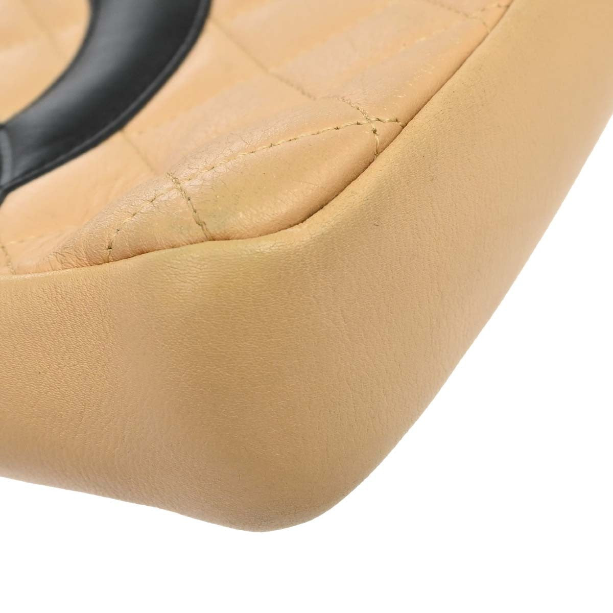 Chanel Cambon Crossbody Bag Calfskin Leather Beige Leather Shoulder Bag Bag (Pre-Owned)