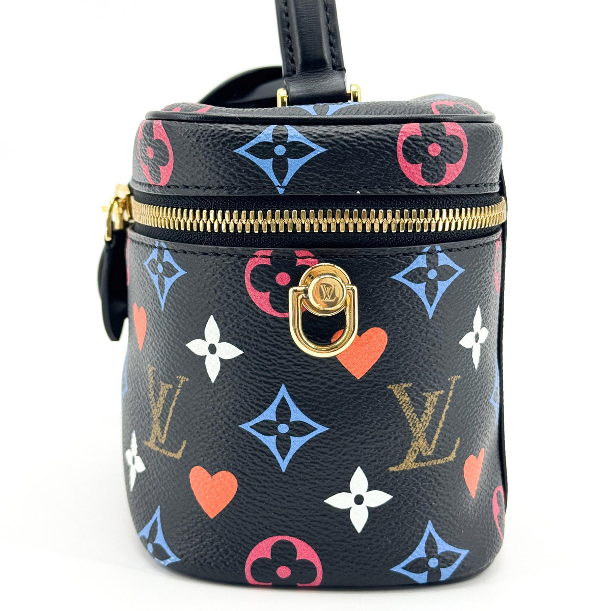 Louis Vuitton Vanity Limited Edition Game On Multicolor Monogram Black Canvas Handbag (Pre-Owned)