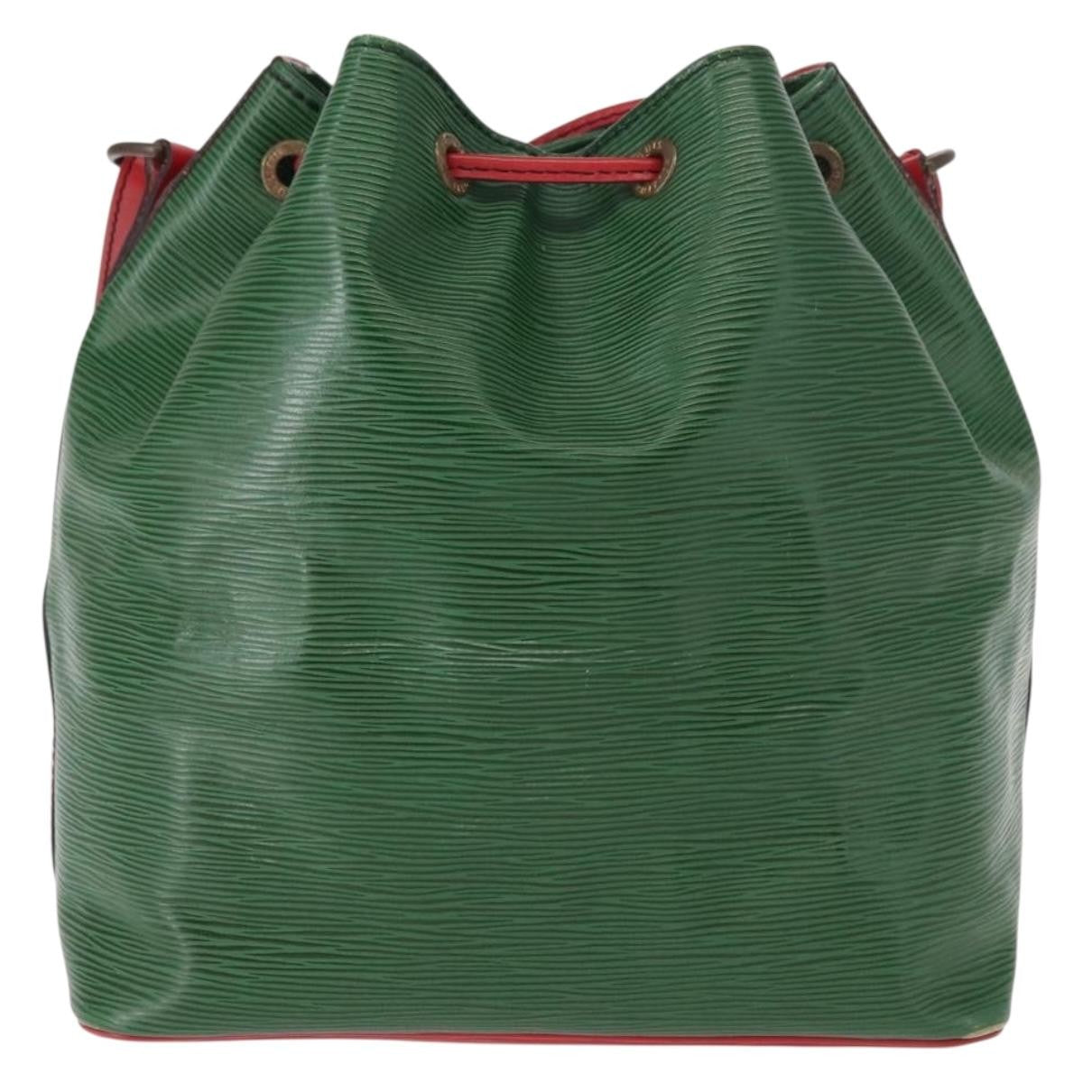 Louis Vuitton Bicolor Petit Noe Epi Leather Green Leather Shoulder Bag Bag (Pre-Owned)