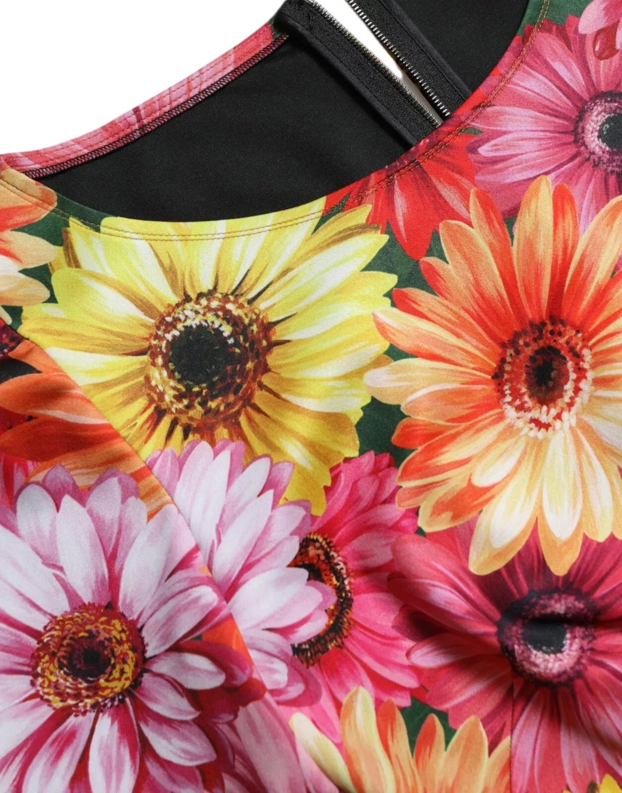 Dolce & Gabbana Multicolor Floral Print Sheath Mini Women's Dress (Pre-Owned)