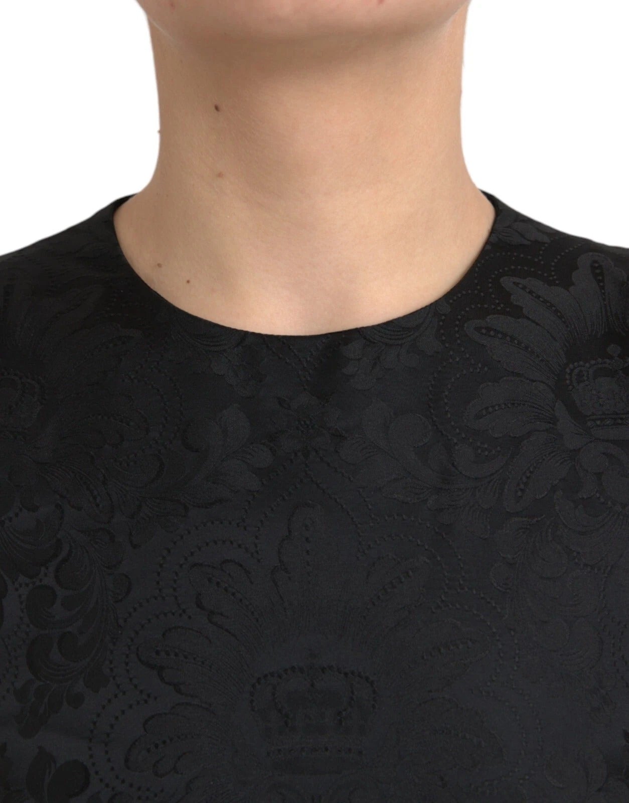 Dolce & Gabbana Black Sleeveless Bodycon A-line Mini Women's Dress