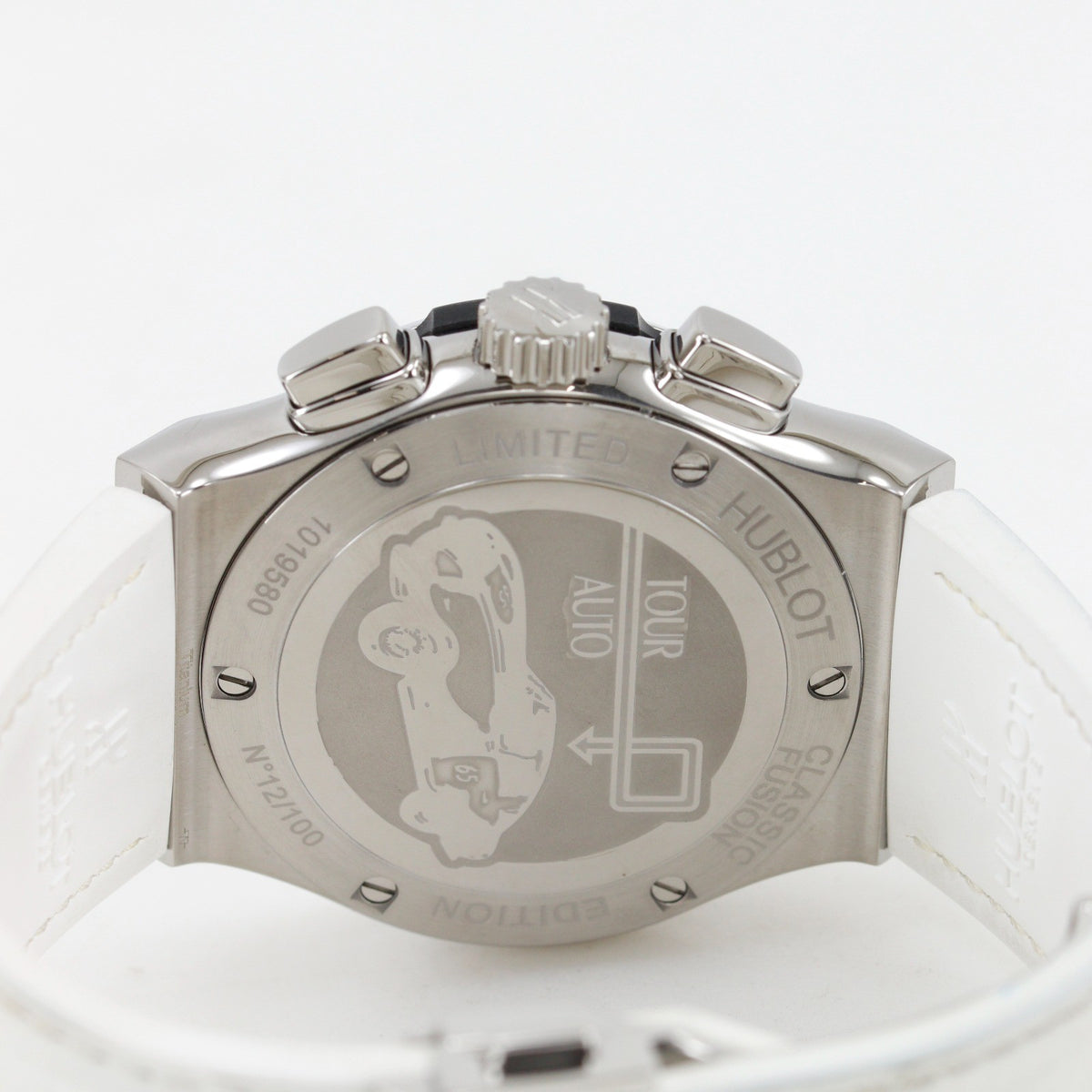 Hublot Classic Fusion Automatic Titanium And Alligator Watch (Pre-Owned)