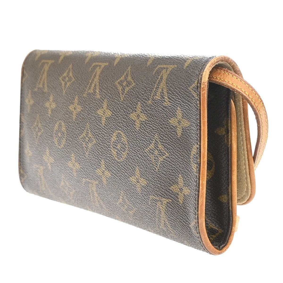 Louis Vuitton Twin Monogram Canvas Brown Canvas Clutche & Pouche Bag (Pre-Owned)