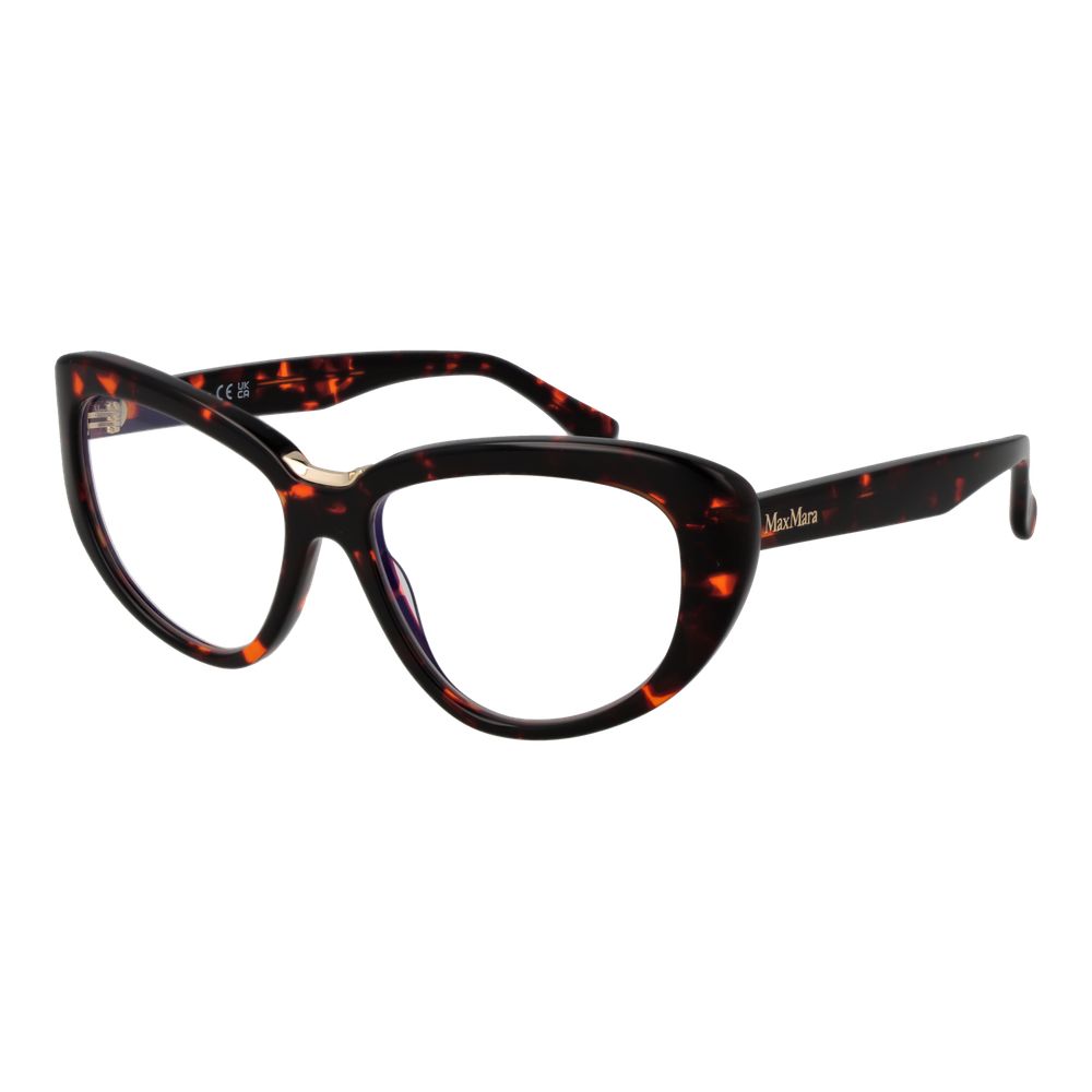 Max Mara Brown Acetate Glasses Women's (Frames)
