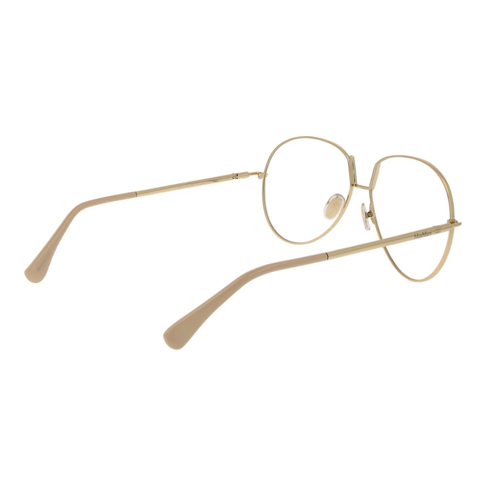 Max Mara Beige Metal Glasses Women's (Frames)