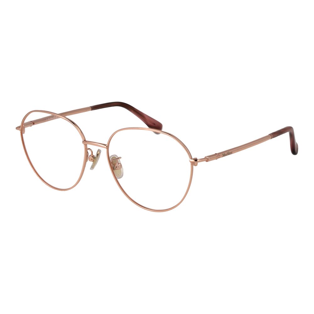 Max Mara Rose Gold Metal Glasses Women's (Frames)