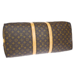 Louis Vuitton Keepall Bandouliere 55 Brown Canvas Travel Bag (Pre-Owned)