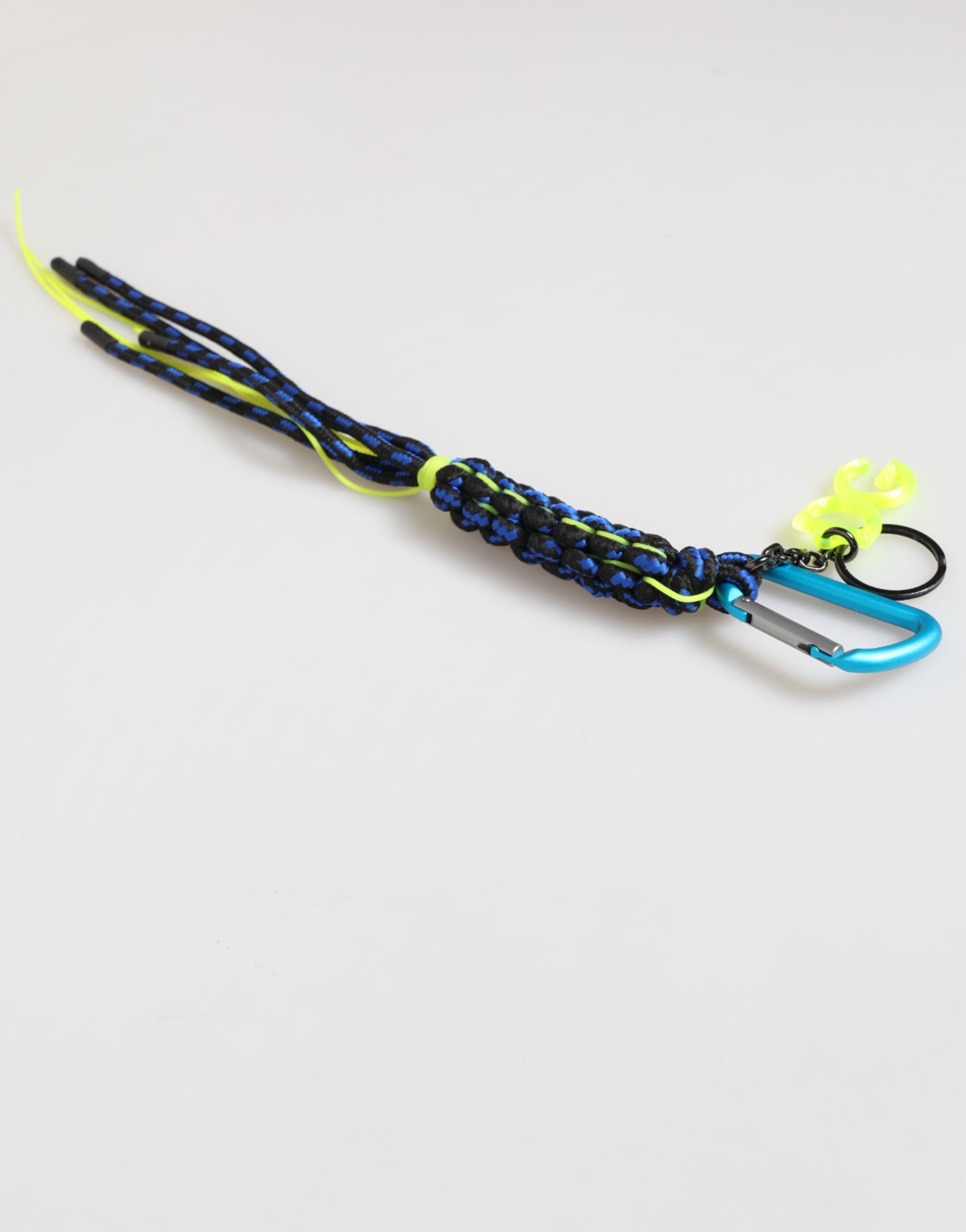 Dolce & Gabbana Multicolor Polyester Tape String DG Logo Keychain Men's Keyring