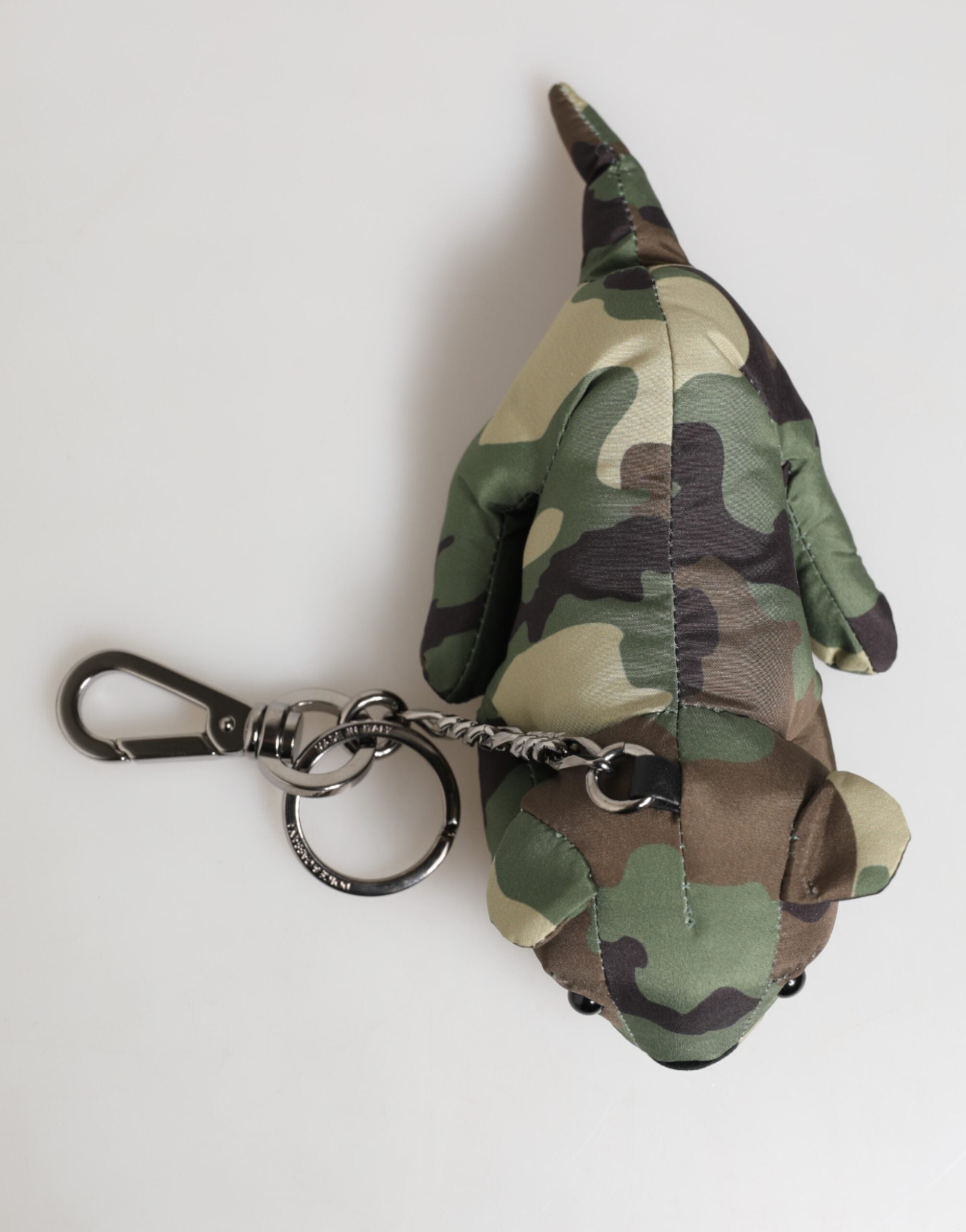 Dolce & Gabbana Camouflage Multicolor Animal Silhouette Keychain Men's Keyring