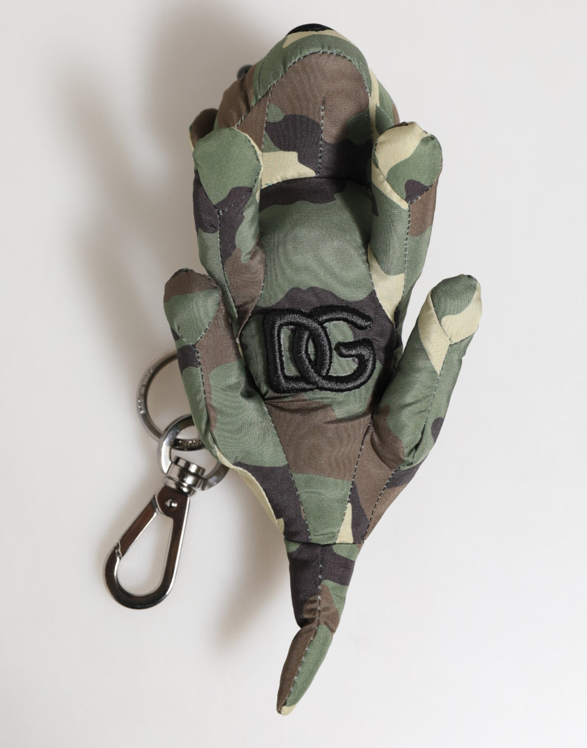 Dolce & Gabbana Camouflage Multicolor Animal Silhouette Keychain Men's Keyring
