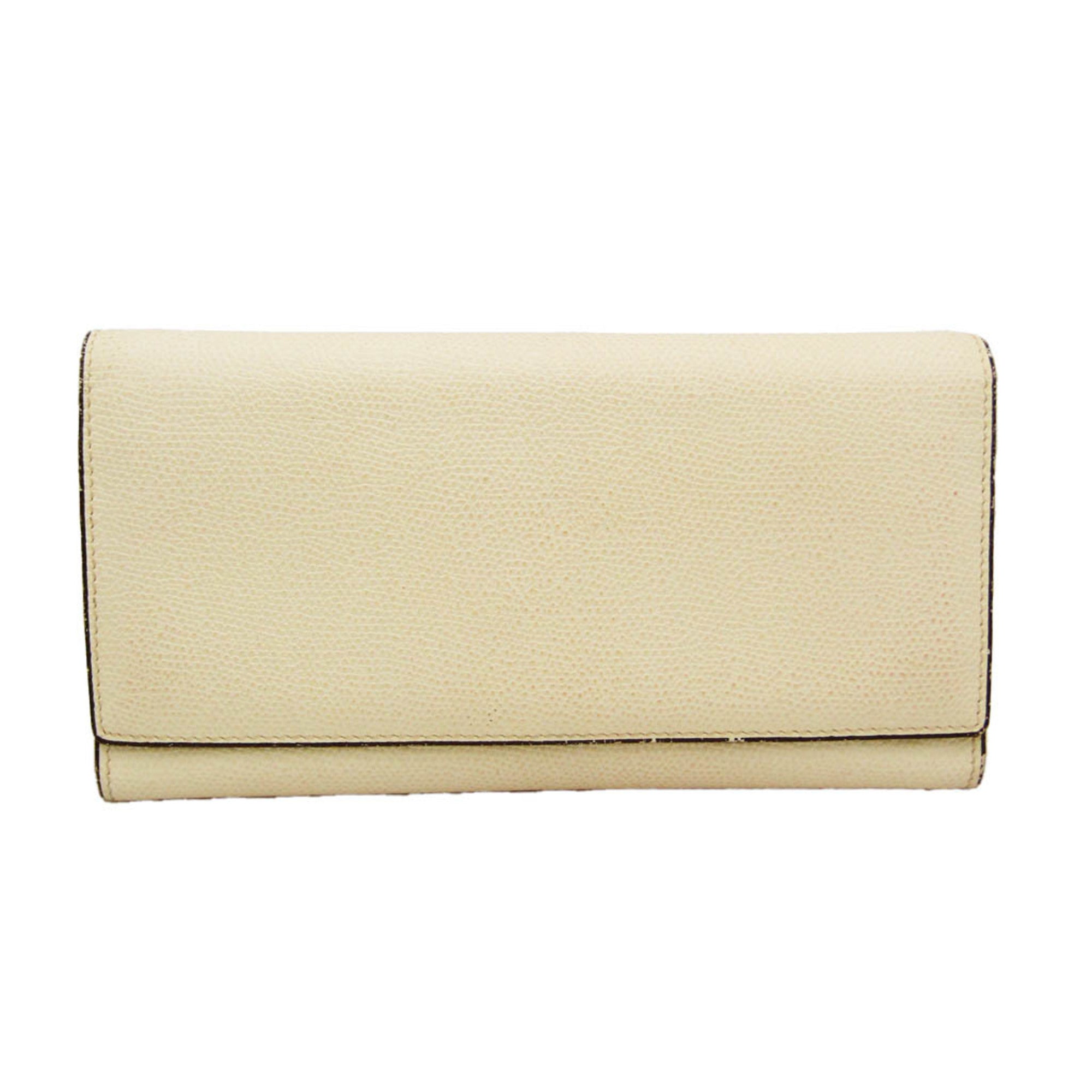 Valextra Beige Leather Wallet (Pre-Owned)