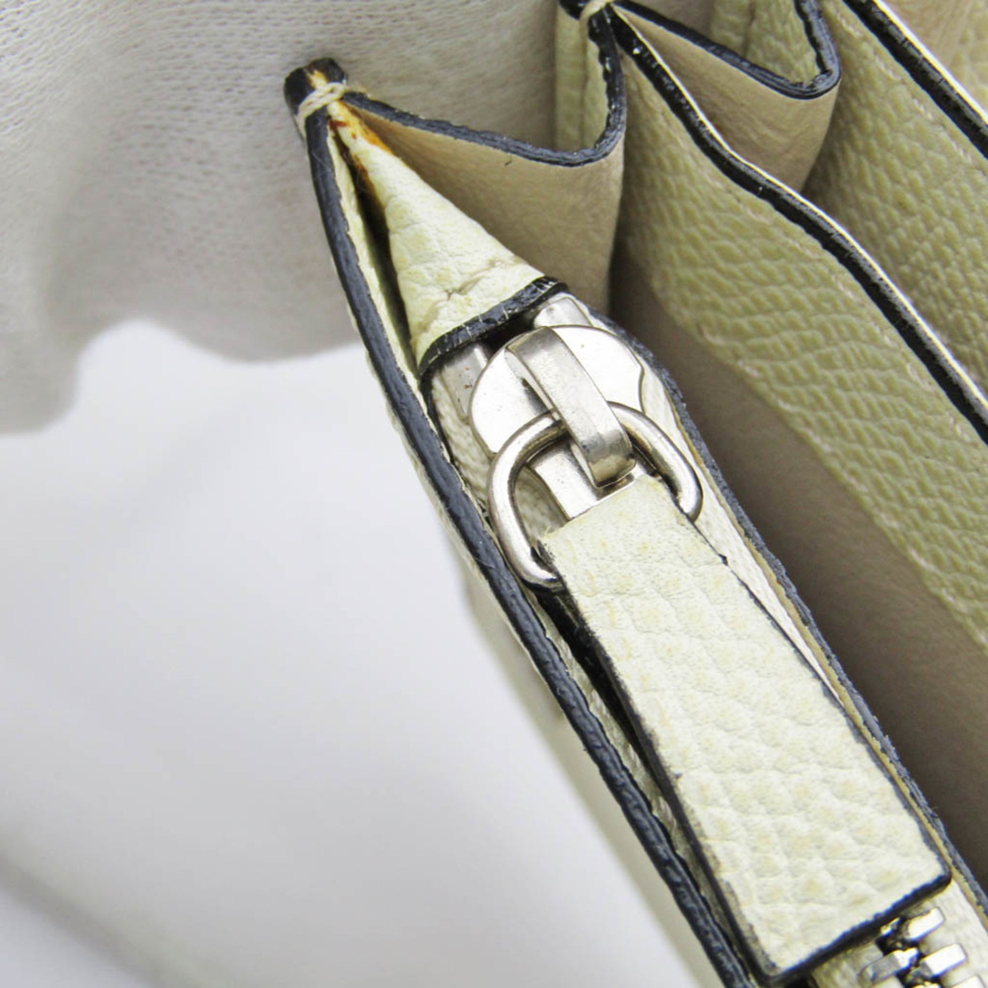 Valextra Beige Leather Wallet (Pre-Owned)