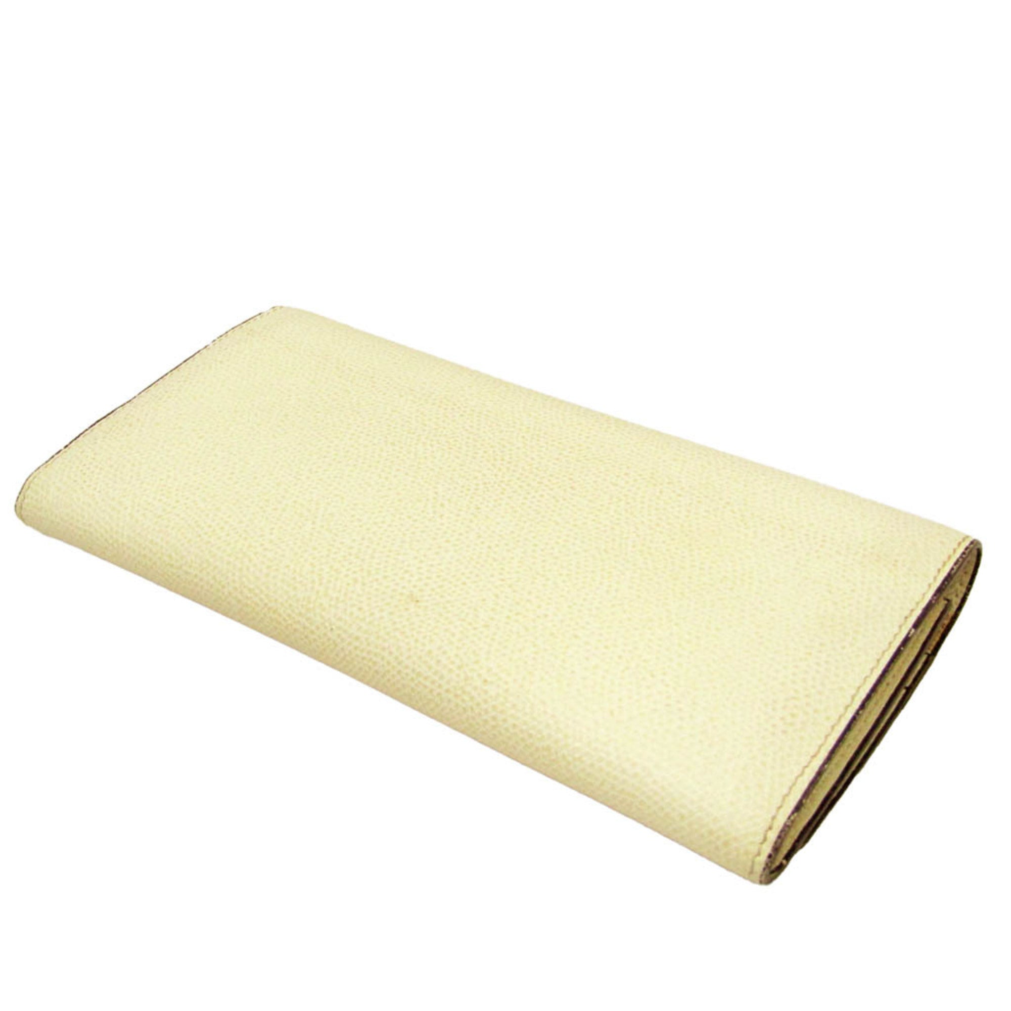 Valextra Beige Leather Wallet (Pre-Owned)