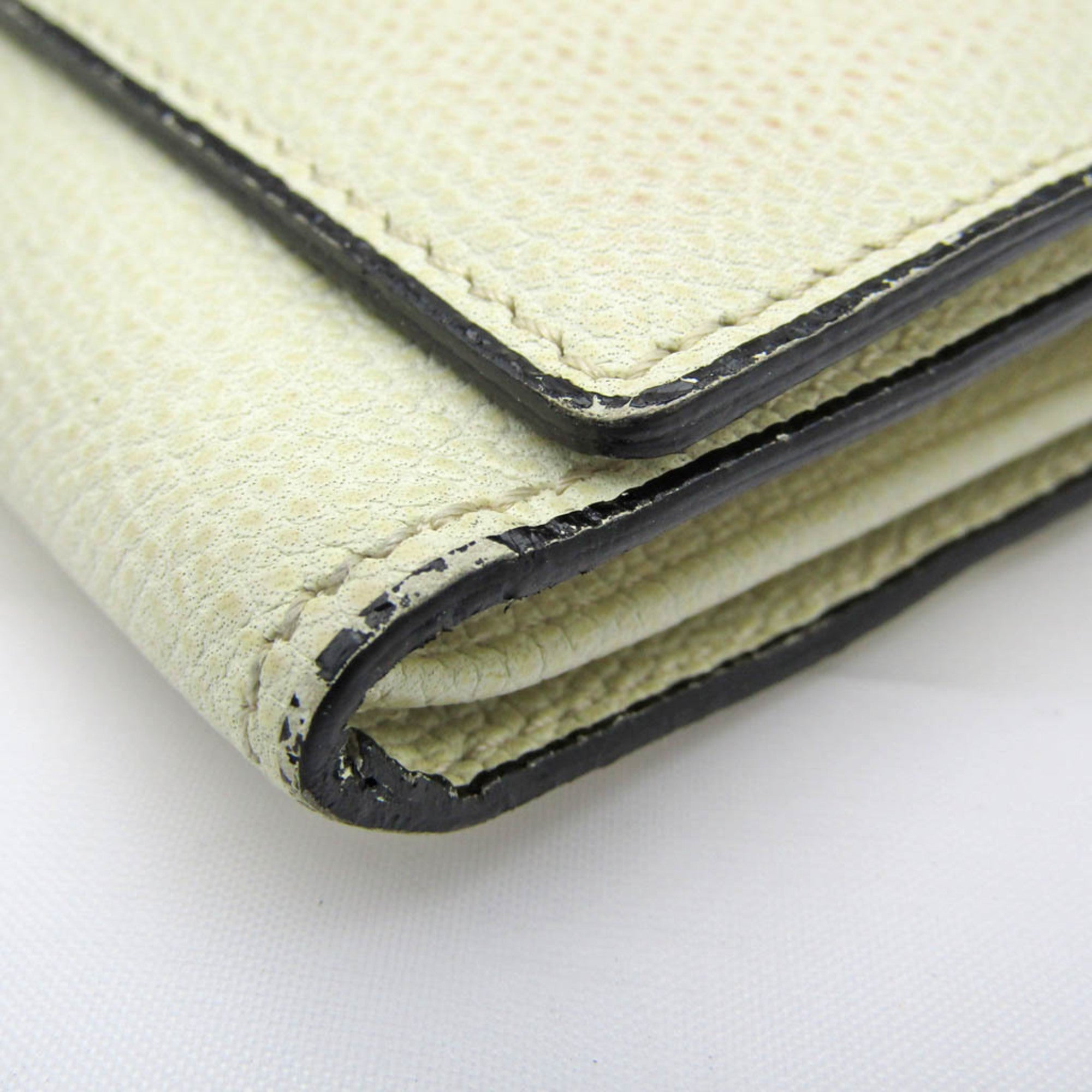 Valextra Beige Leather Wallet (Pre-Owned)