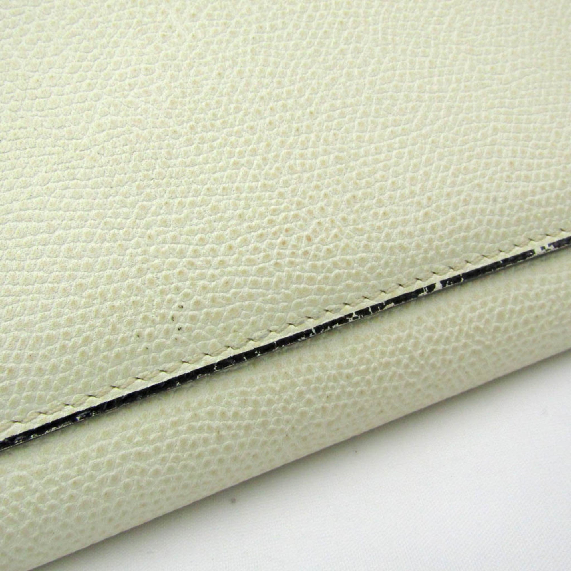 Valextra Beige Leather Wallet (Pre-Owned)