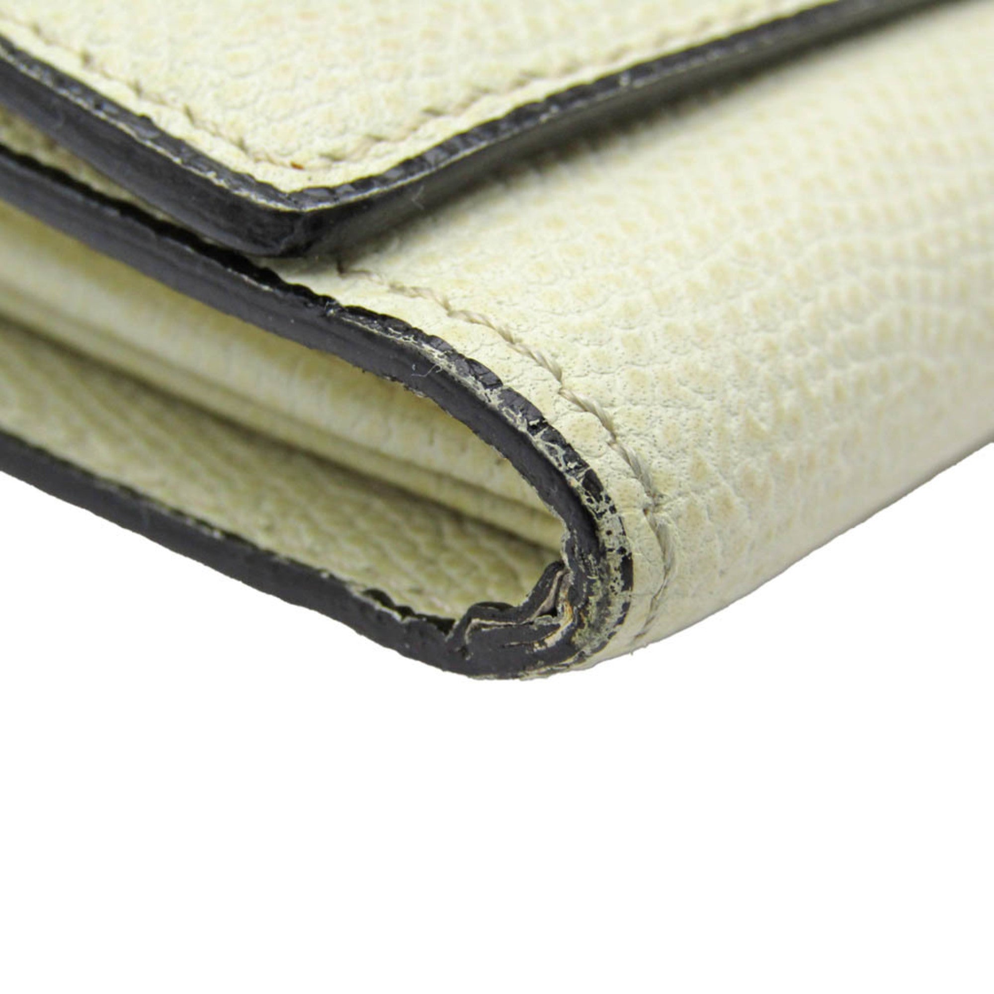 Valextra Beige Leather Wallet (Pre-Owned)