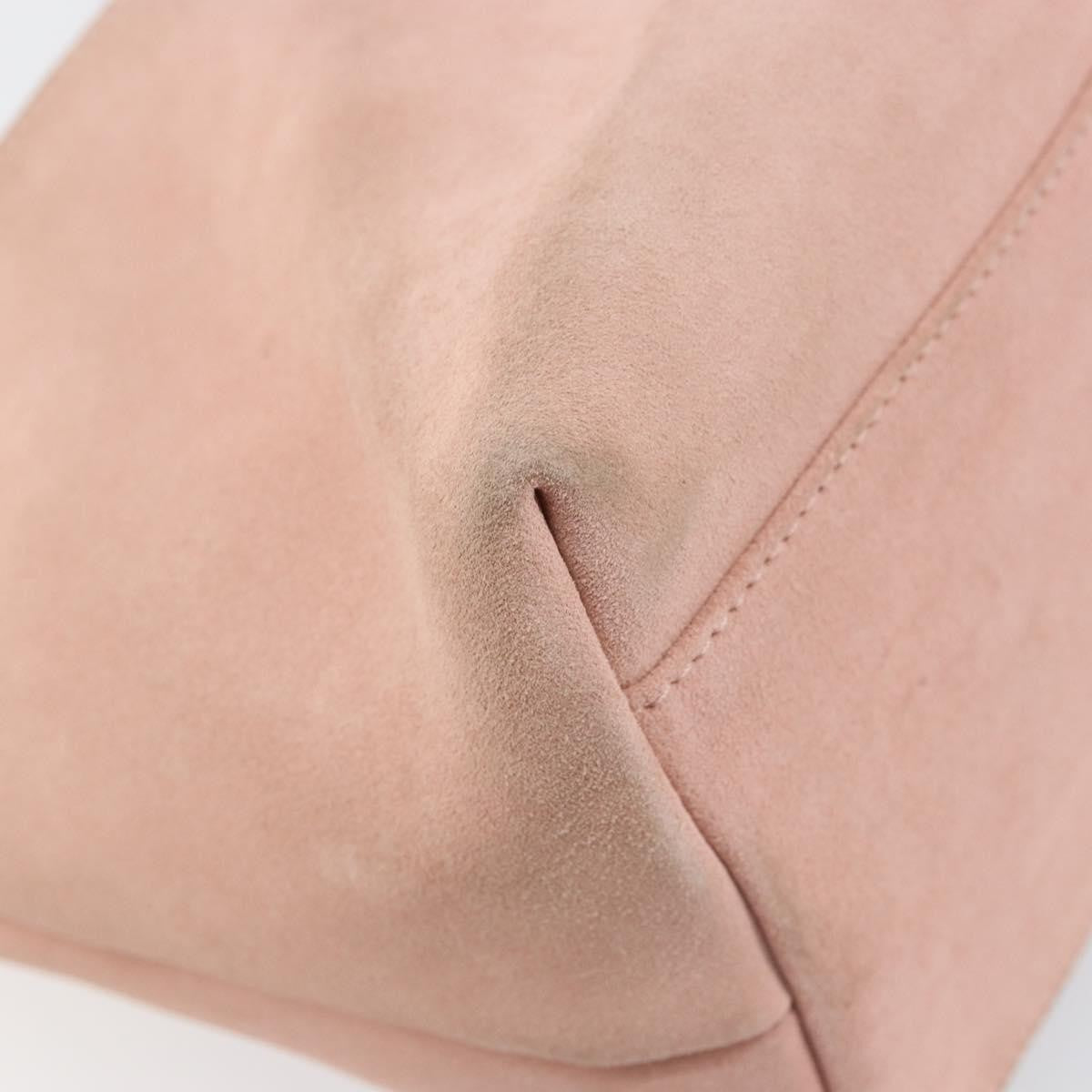 Gucci Vintage Suede Pink Suede Handbag (Pre-Owned)