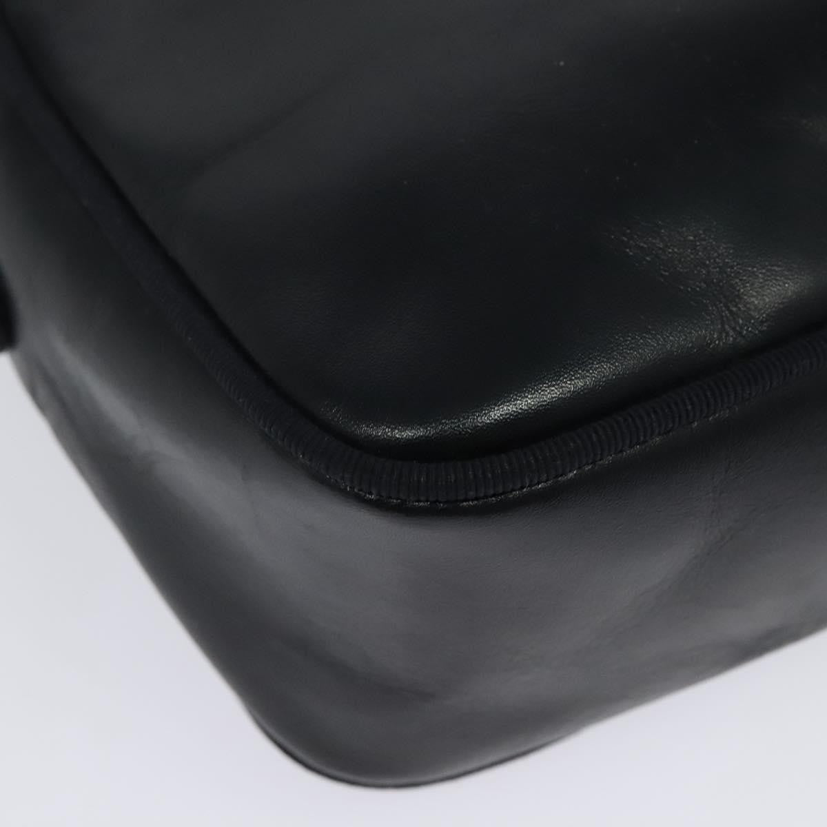 Salvatore Ferragamo Vala Leather Navy Leather Shoulder Bag Bag (Pre-Owned)