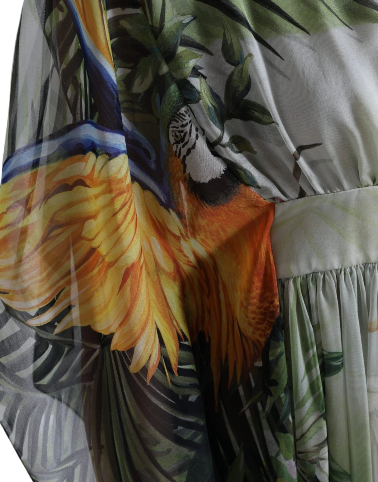 Dolce & Gabbana Multicolor Silk Jungle Print Women Maxi Women's Dress
