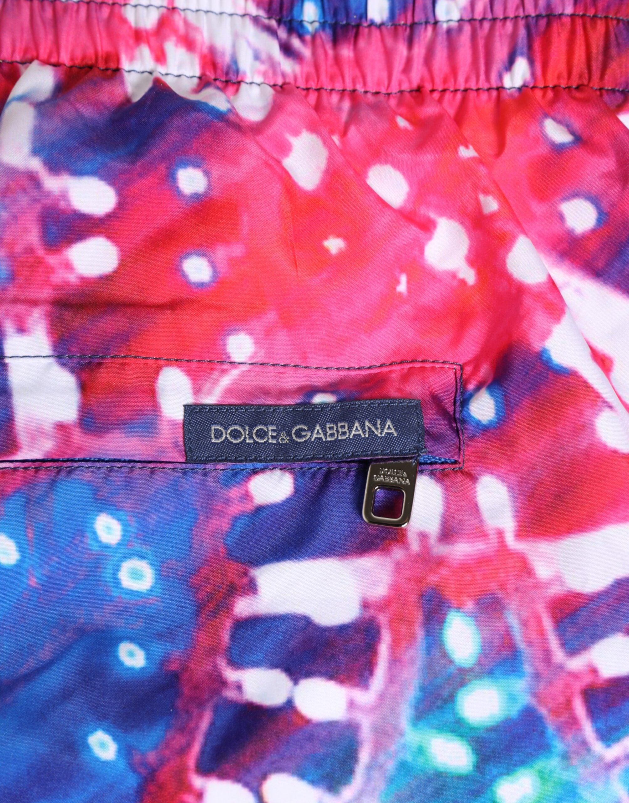Dolce & Gabbana Multicolor Neon Print Polyester Shorts Men's Swimwear