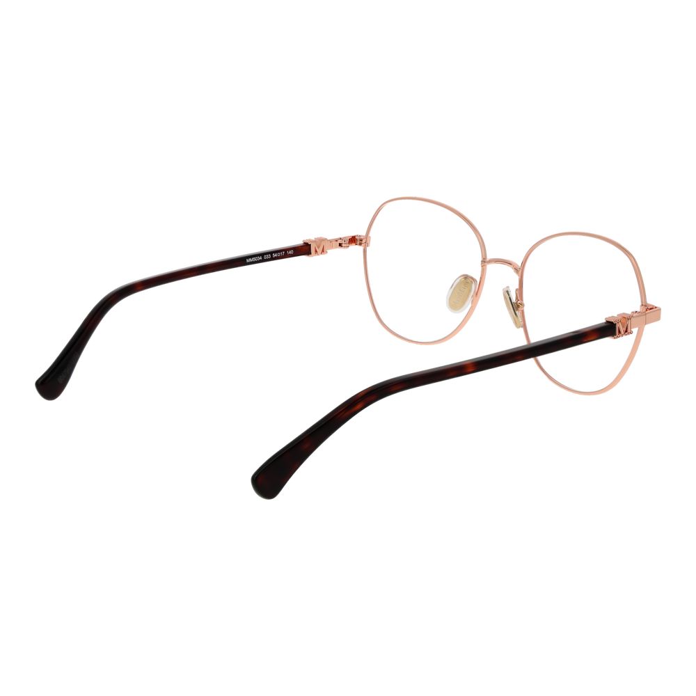Max Mara Rose Gold Metal Glasses Women's (Frames)