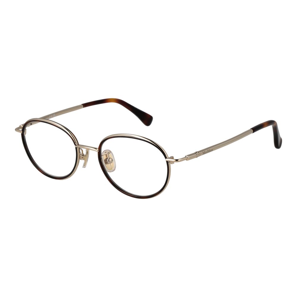 Max Mara Brown Metal Glasses Women's (Frames)