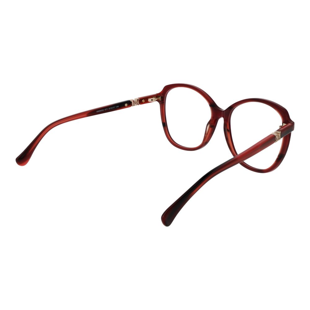 Max Mara Burgundy Plastic Glasses Women's (Frames)