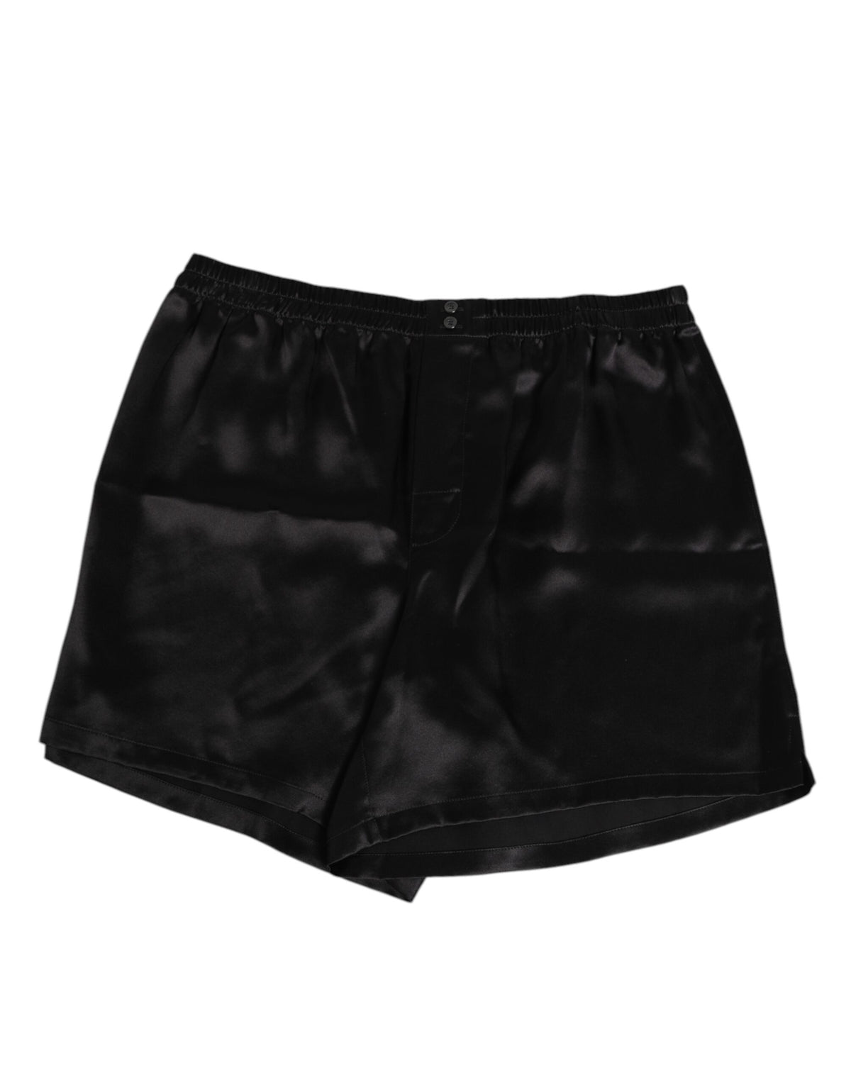 Dolce & Gabbana Black Silk Satin Elastic Men Boxer Short  display picture 1