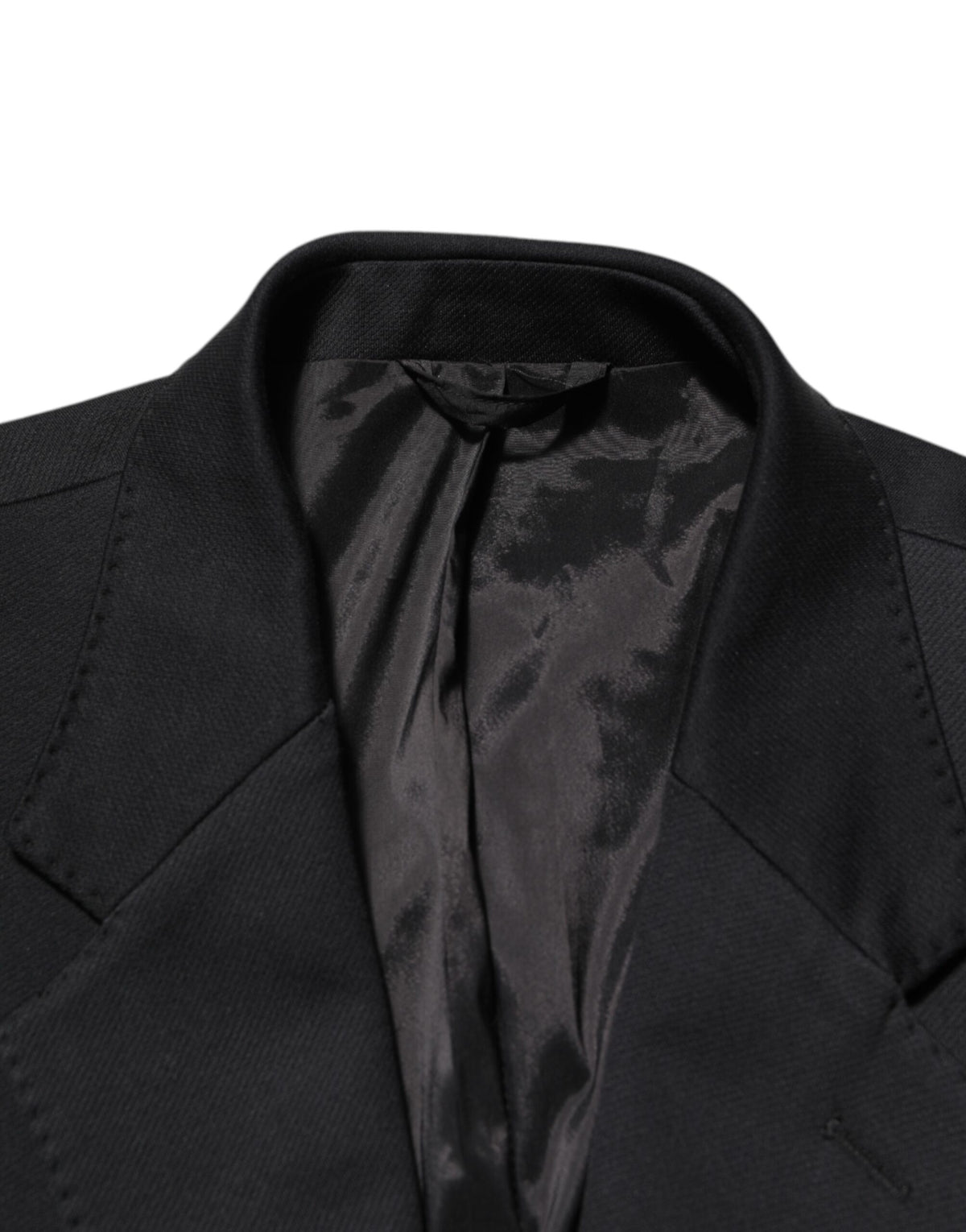 Dolce & Gabbana Dark Blue Cotton Men Jacket Coat Blazer Men's Suit