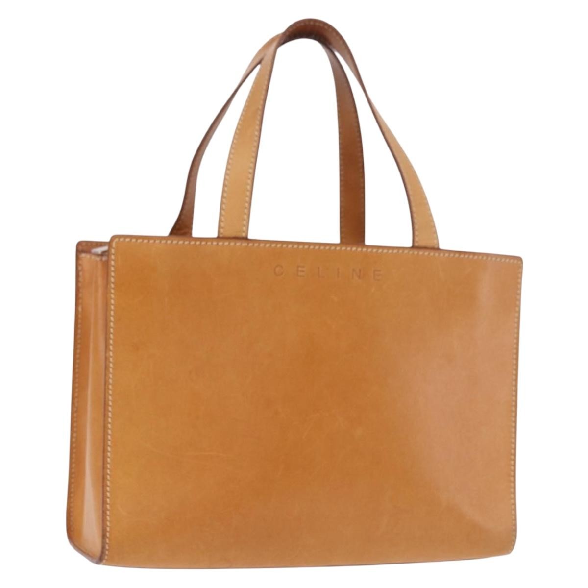 Celine Handbag Leather Brown Leather Handbag (Pre-Owned)