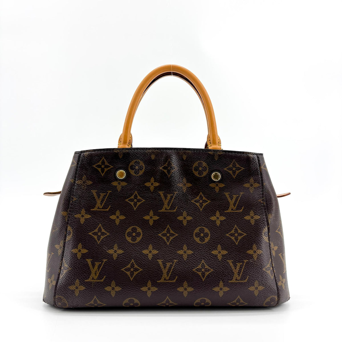 Louis Vuitton Montaigne Monogram Canvas Brown Canvas Handbag (Pre-Owned)