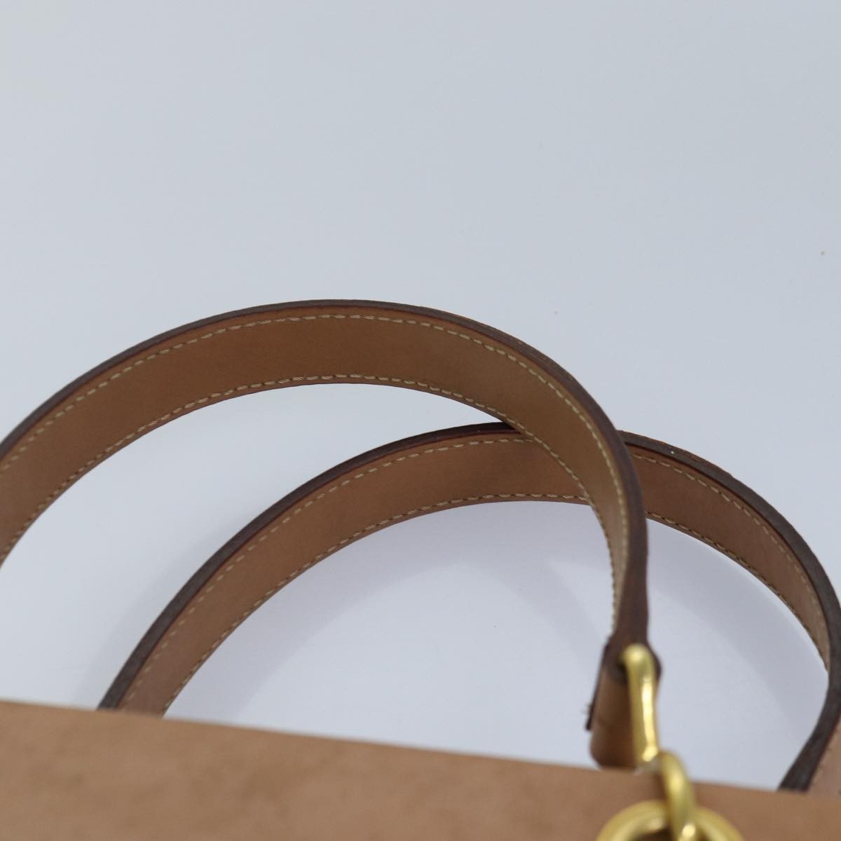 Celine Vintage Macadam Canvas And Leather Brown Canvas Handbag (Pre-Owned)