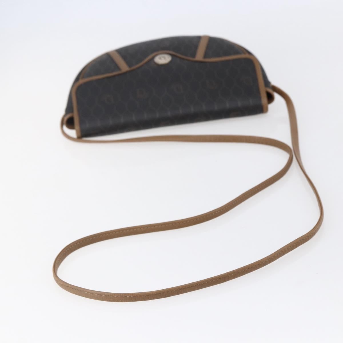 Christian Dior Vintage Honeycomb Flap Canvas And Leather Black Canvas Shoulder Bag Bag (Pre-Owned)