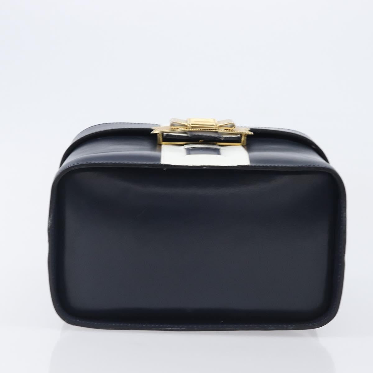 Celine Handbag Leather Navy Leather Handbag (Pre-Owned)