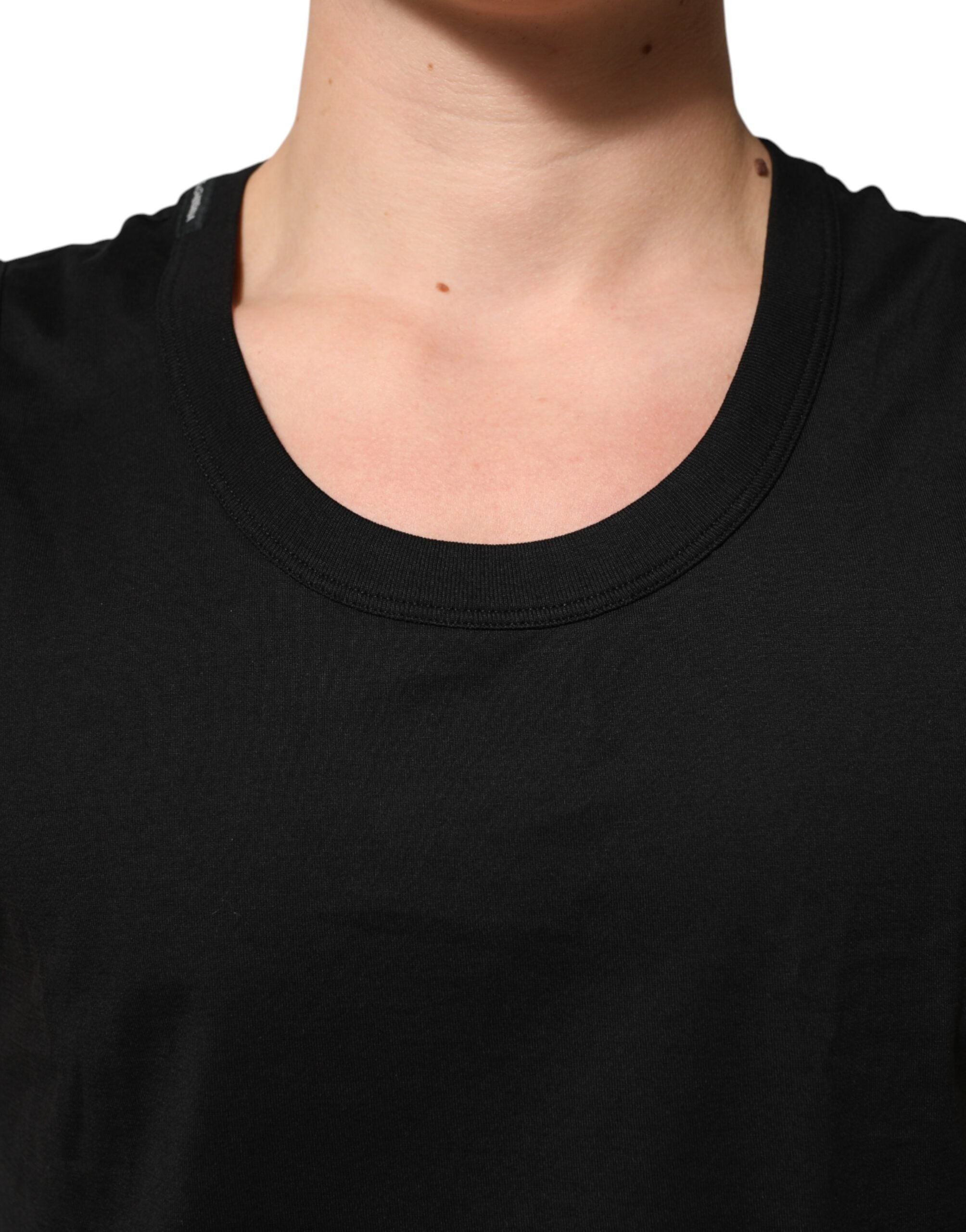 Dolce & Gabbana Black Cotton Sleeveless Underwear Men Tank Men's Top (Pre-Owned)