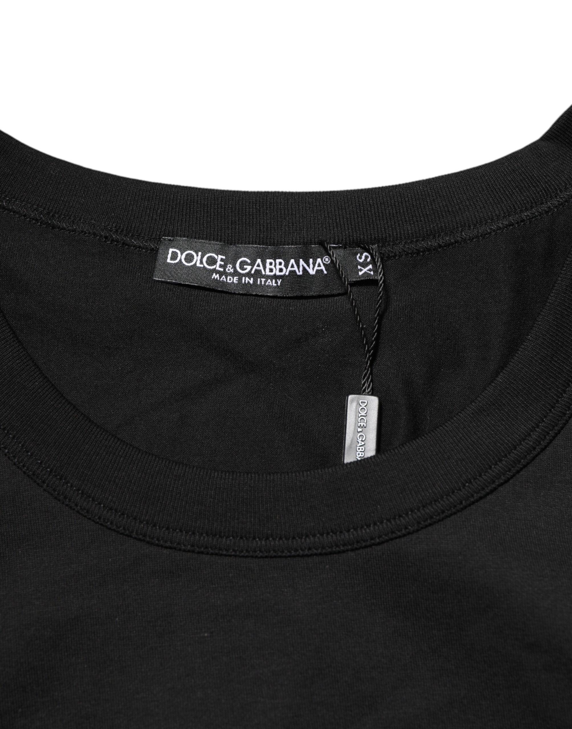 Dolce & Gabbana Black Cotton Sleeveless Underwear Men Tank Men's Top (Pre-Owned)