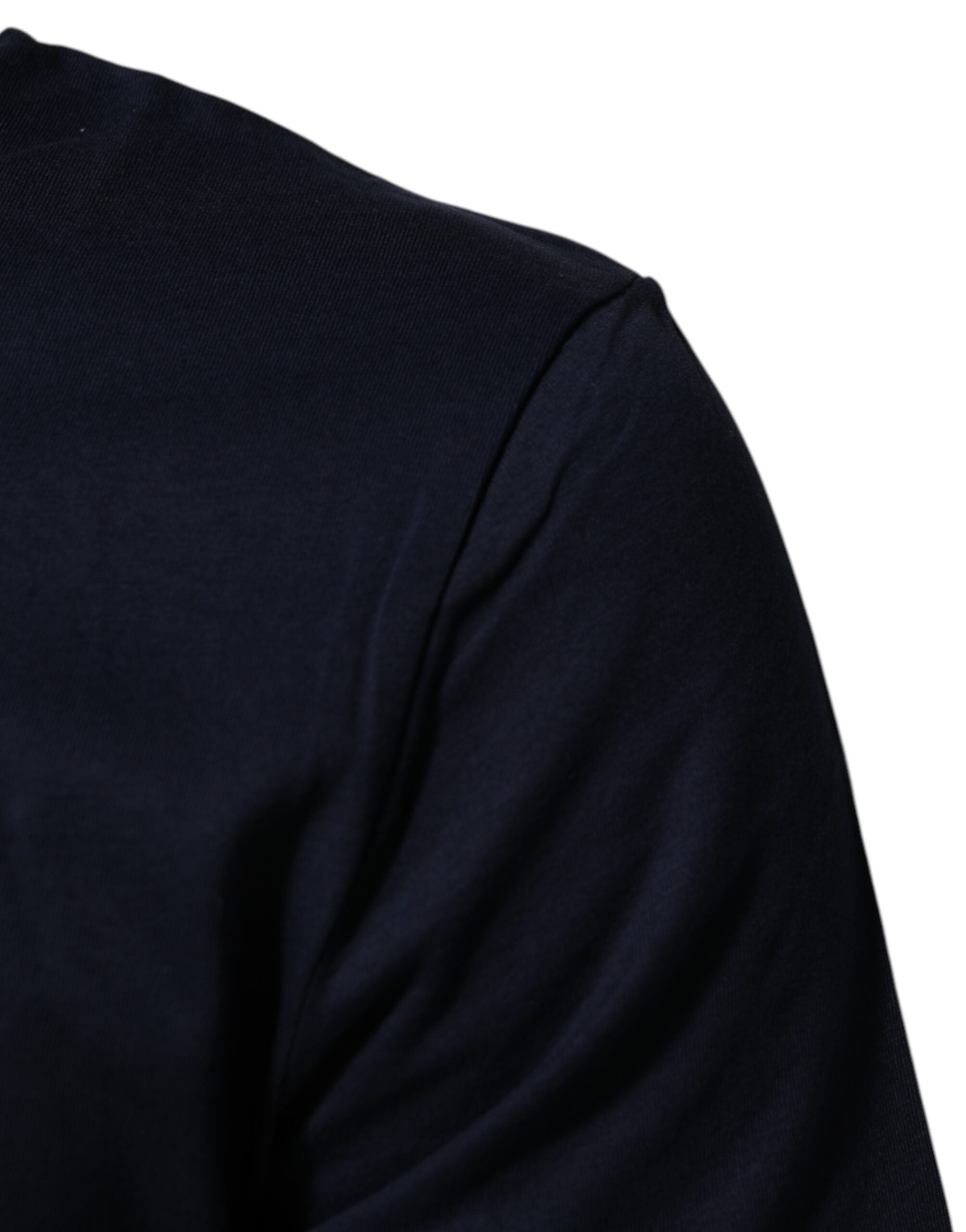 Dolce & Gabbana Dark Blue Cotton DG Logo Print Men’s Top Men's T-shirt