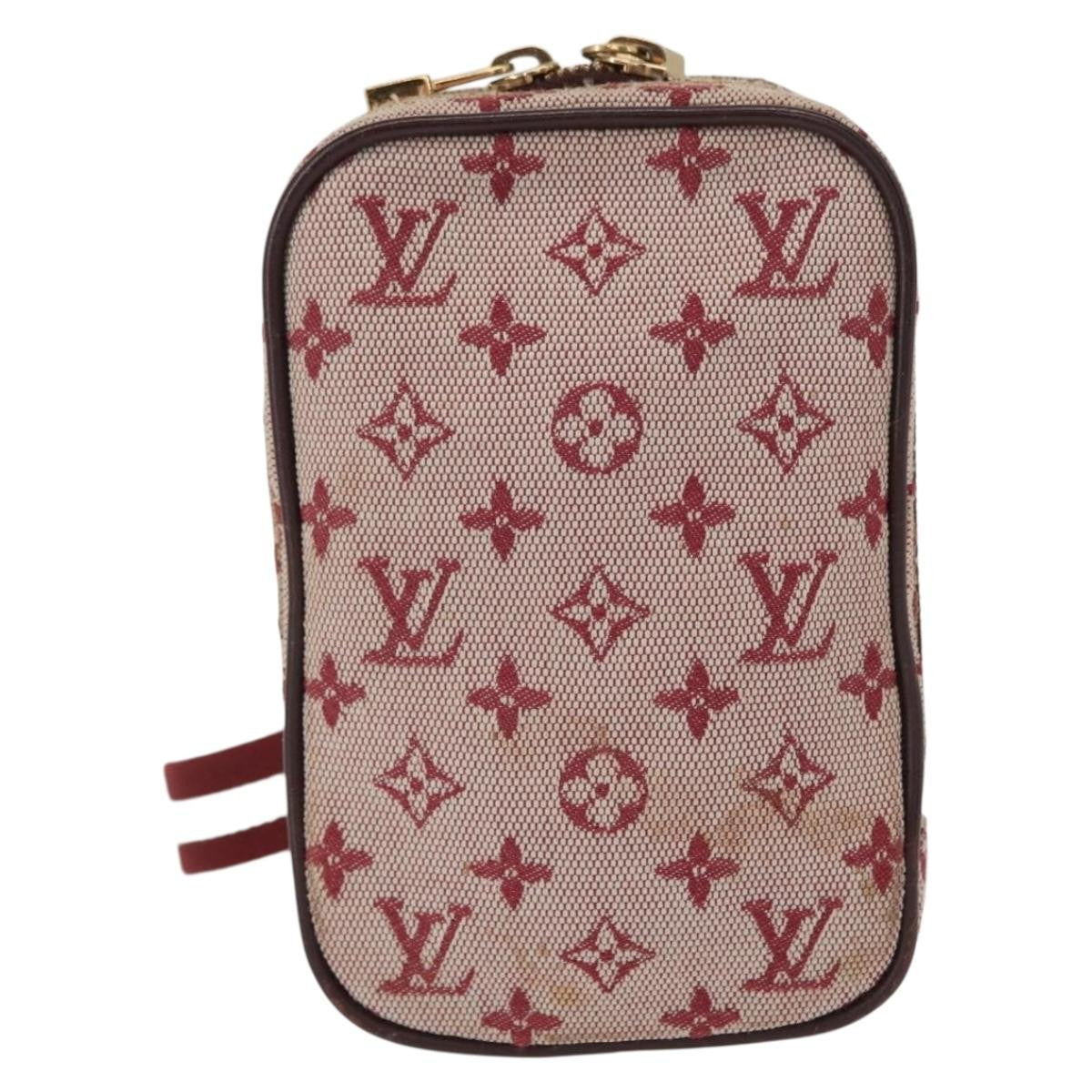 Louis Vuitton Camera Mini Lin Red Canvas Clutche & Pouche Bag (Pre-Owned)