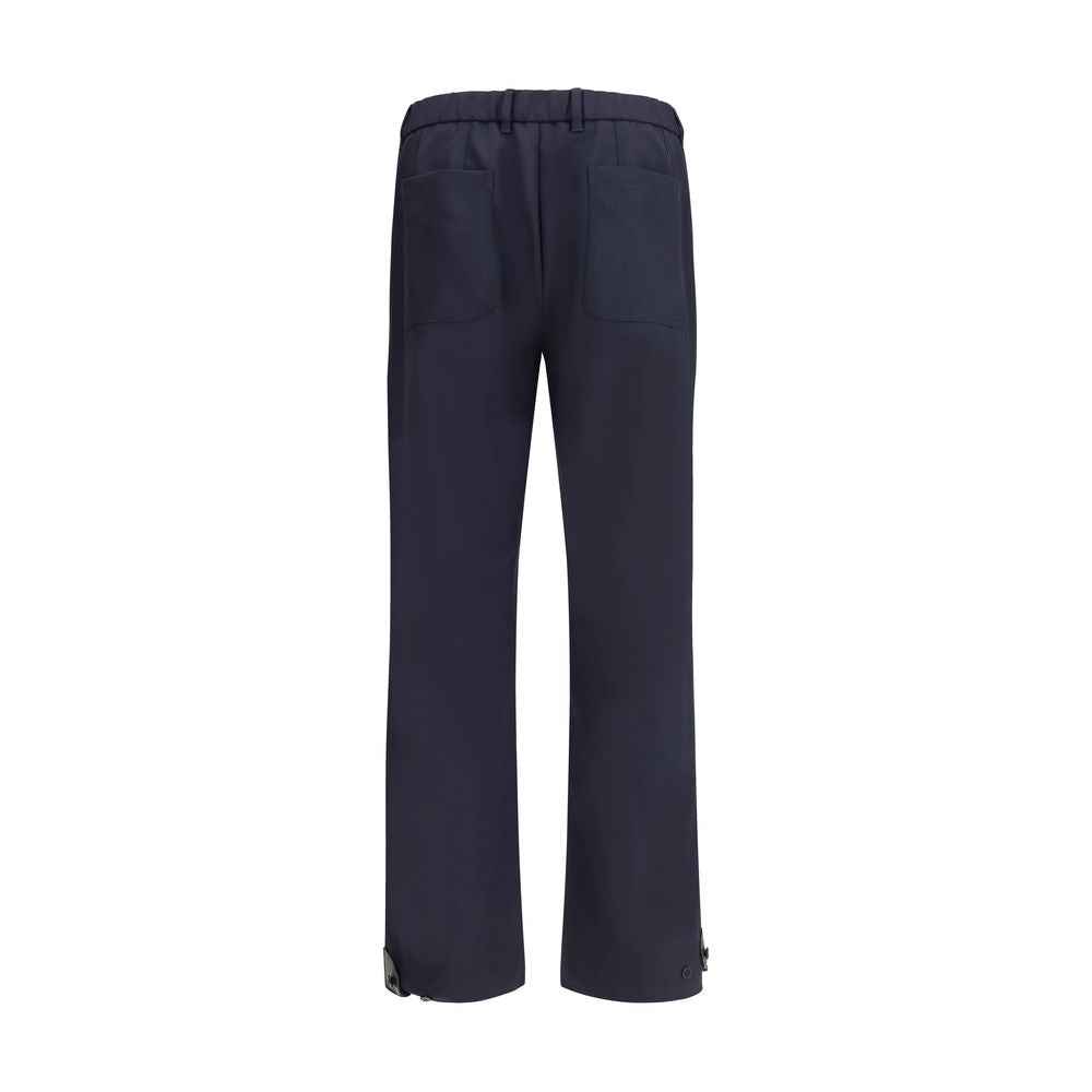 Brioni Blue Wool Casual Men's Pants