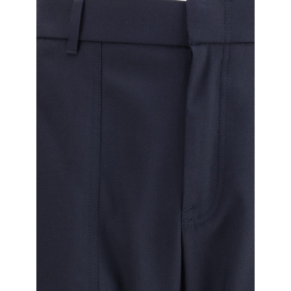 Brioni Blue Wool Casual Men's Pants